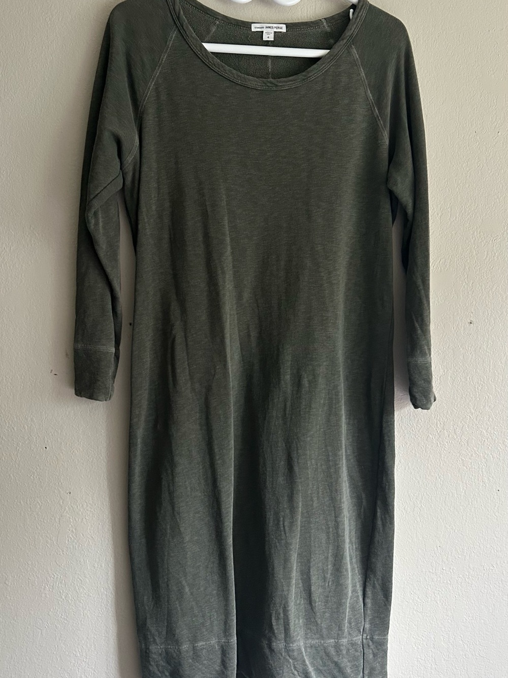 James Perse Womens charcoal Scoop Neck